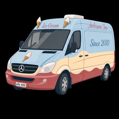 Illustration of the Andersons' Ices van, since 2010